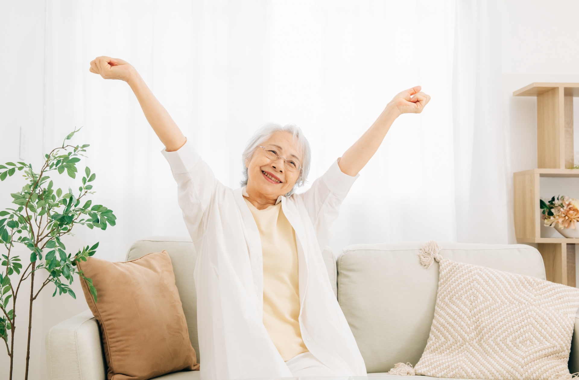 高齢元気な女性