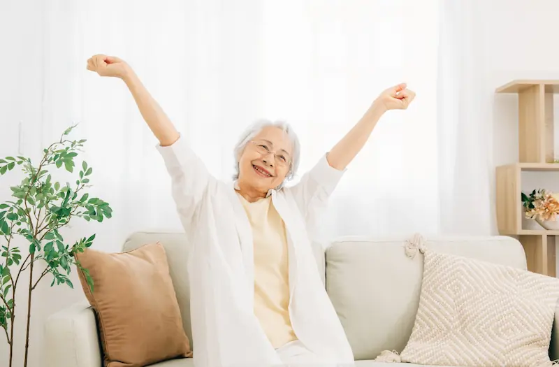 高齢元気な女性